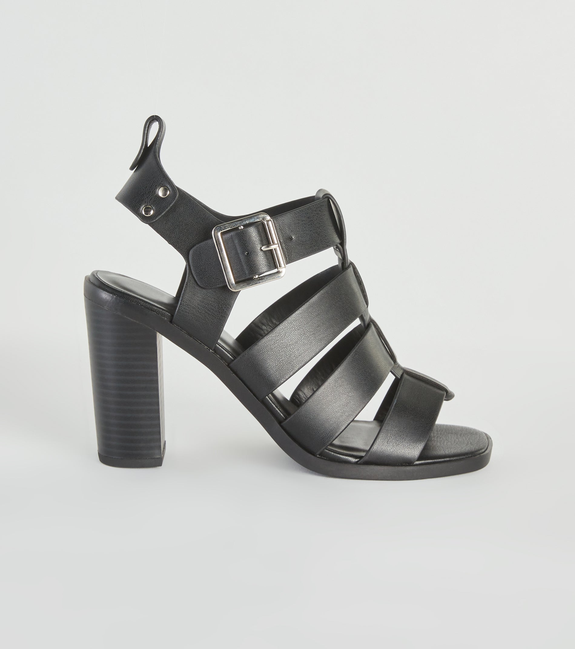 Count On Cute Caged Block Heels - Image 2
