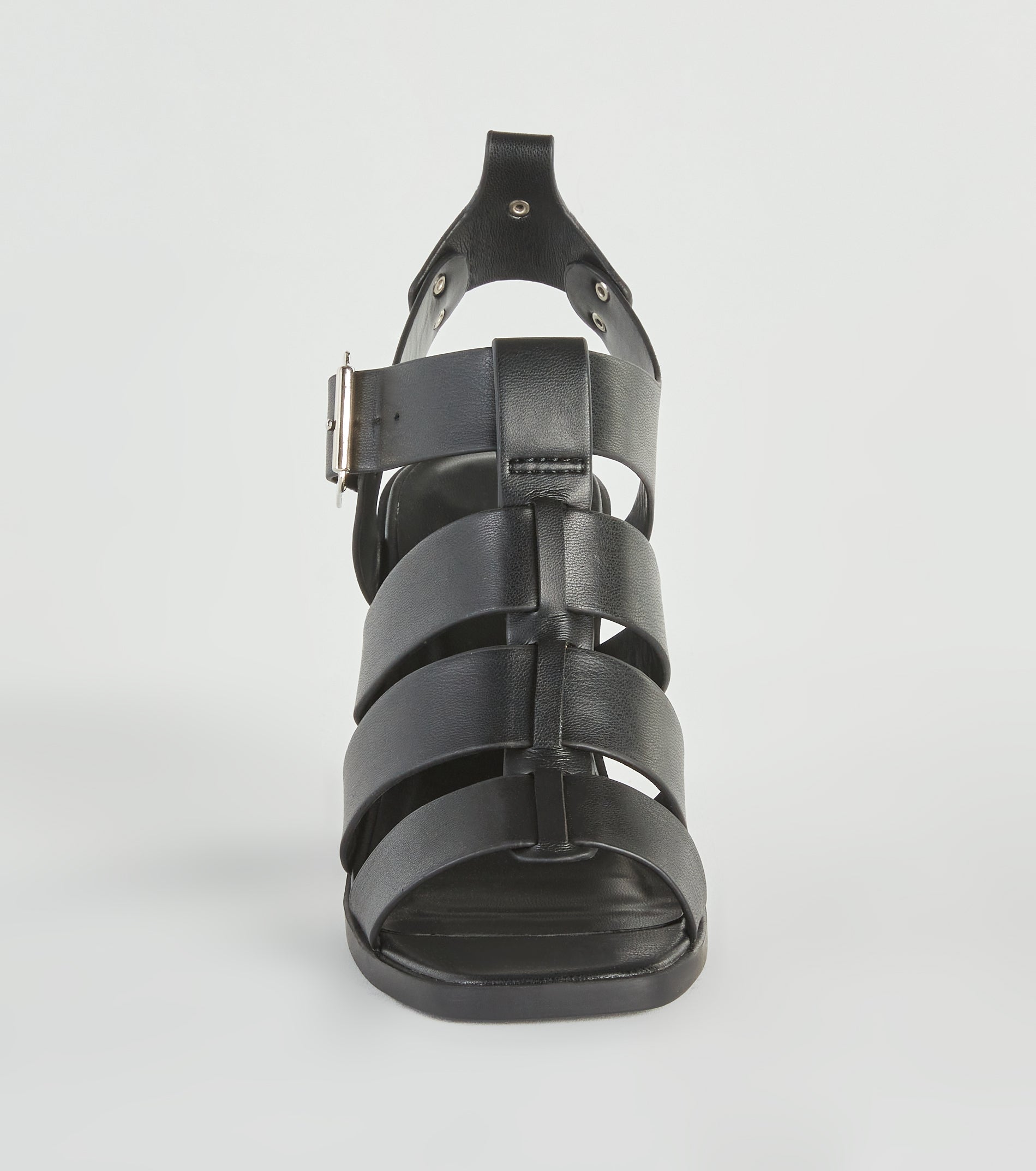 Count On Cute Caged Block Heels - Image 3