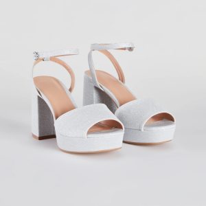 Time To Shine Glitter Platform Heels