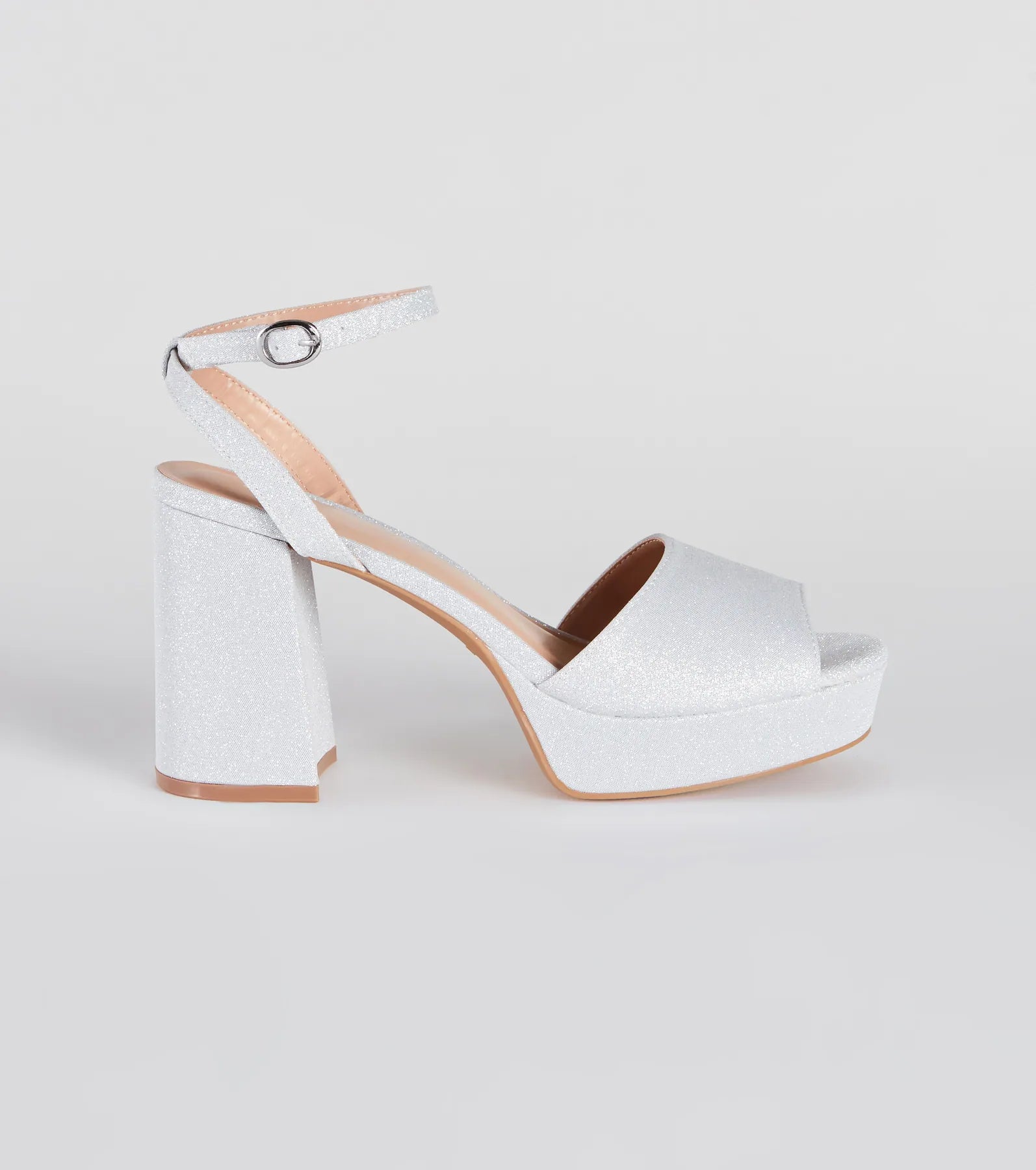 Time To Shine Glitter Platform Heels - Image 2