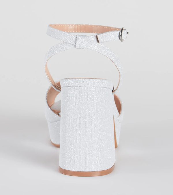 Time To Shine Glitter Platform Heels - Image 4