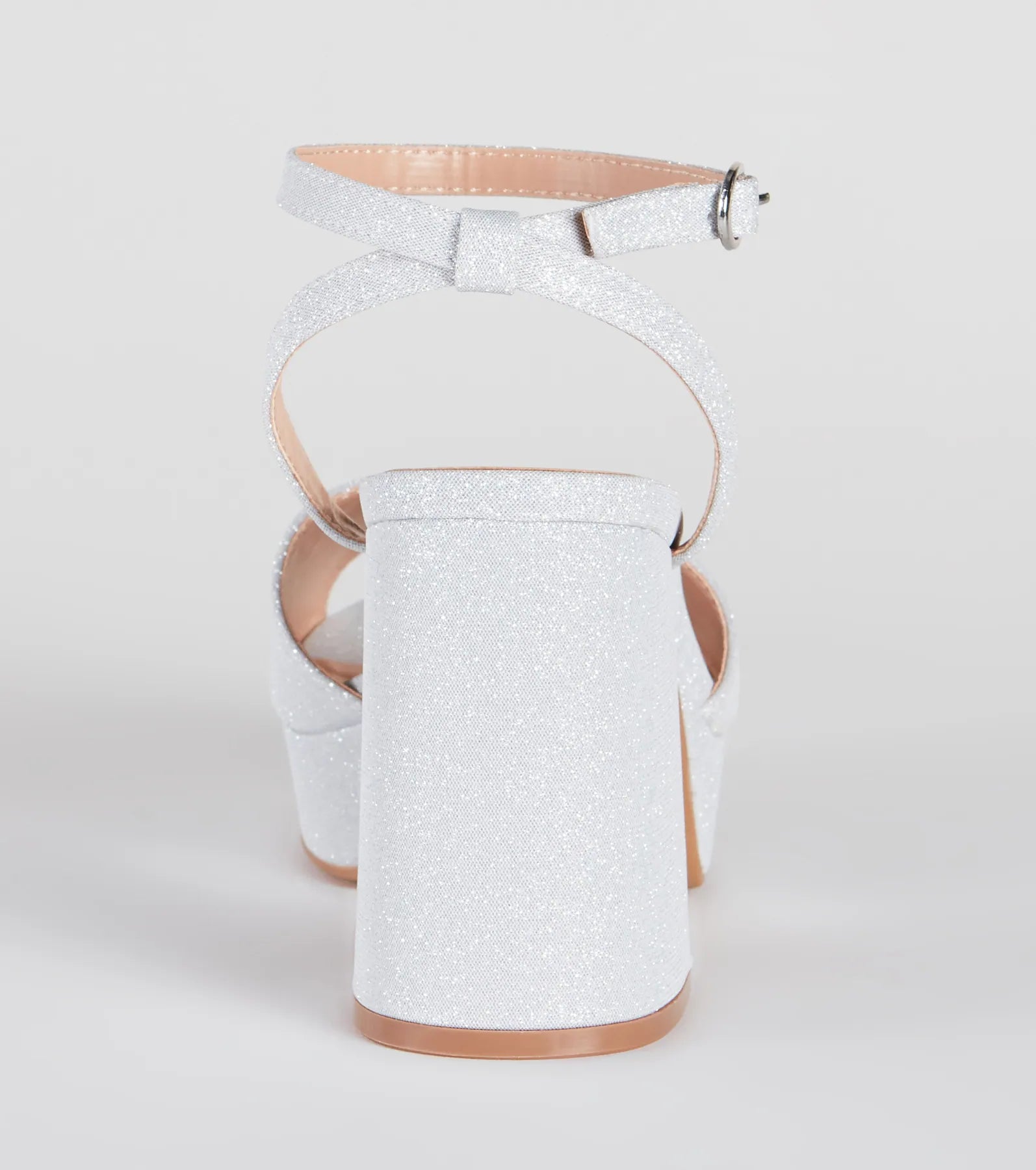 Time To Shine Glitter Platform Heels - Image 4