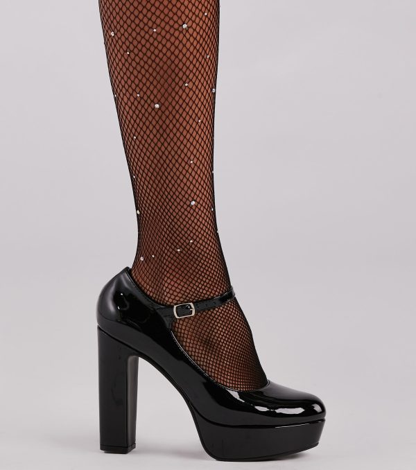 Bold And Polished Patent Leather Platform Pumps - Image 3