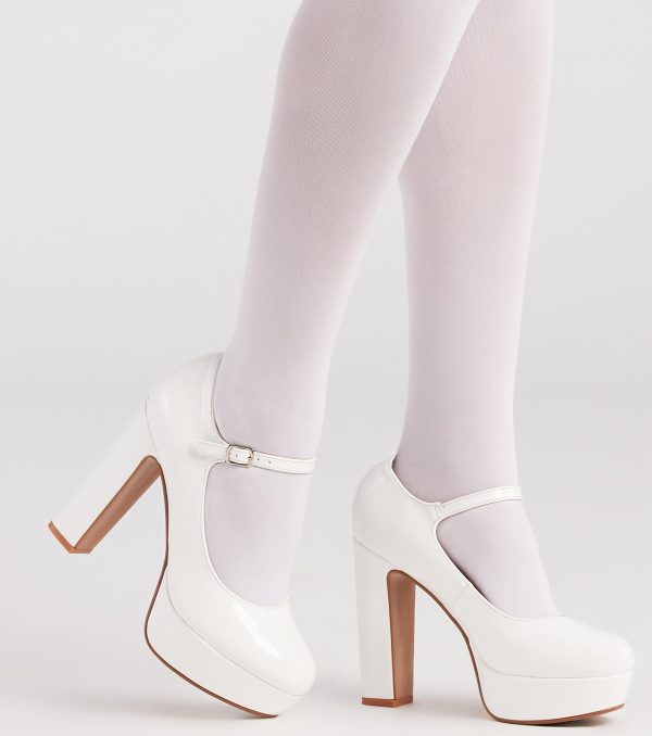 Bold And Polished Patent Leather Platform Pumps - Image 5