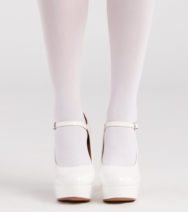 Bold And Polished Patent Leather Platform Pumps - Image 8