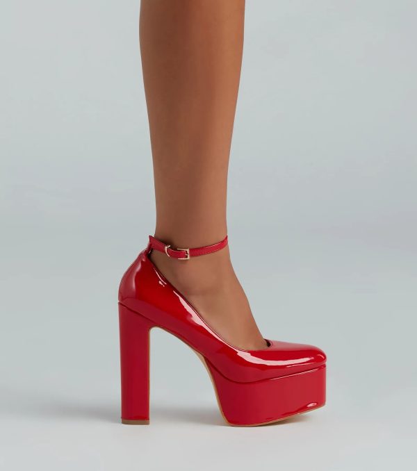 Poised And Proper Mary Jane Platform Heels - Image 3
