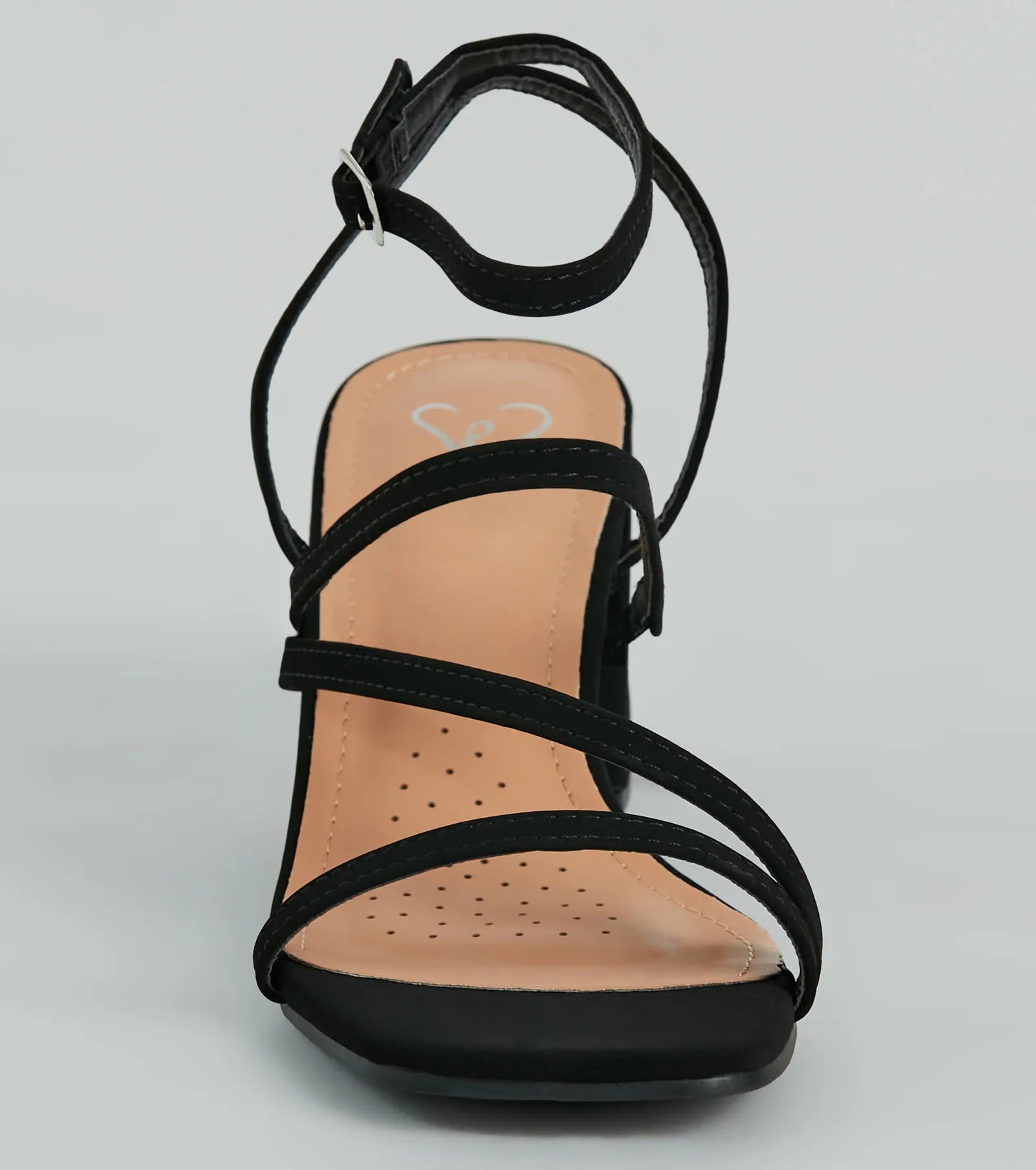 Simply Slay Strappy Nubuck Block Heels - Image 3