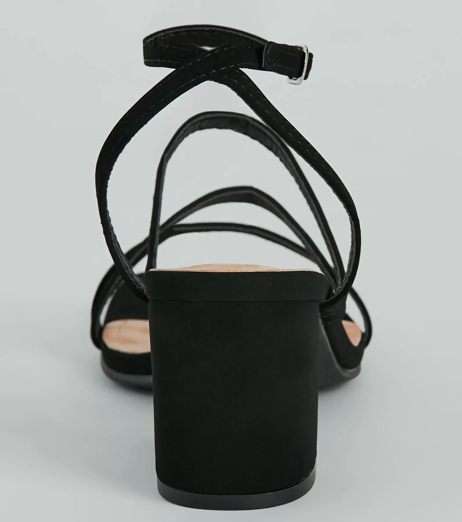 Simply Slay Strappy Nubuck Block Heels - Image 4