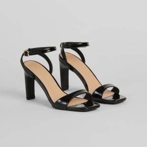 Good Taste Patent Leather Block Heels