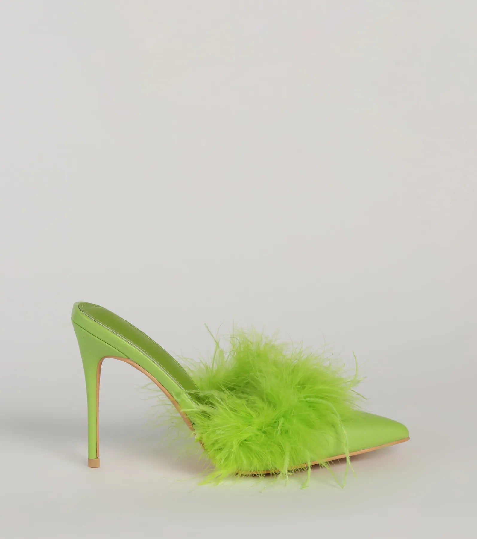 Diva Alert Marabou Feather Trim Pumps - Image 2