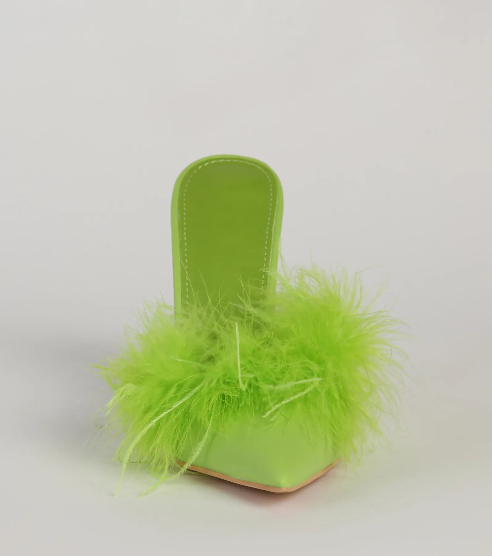 Diva Alert Marabou Feather Trim Pumps - Image 3