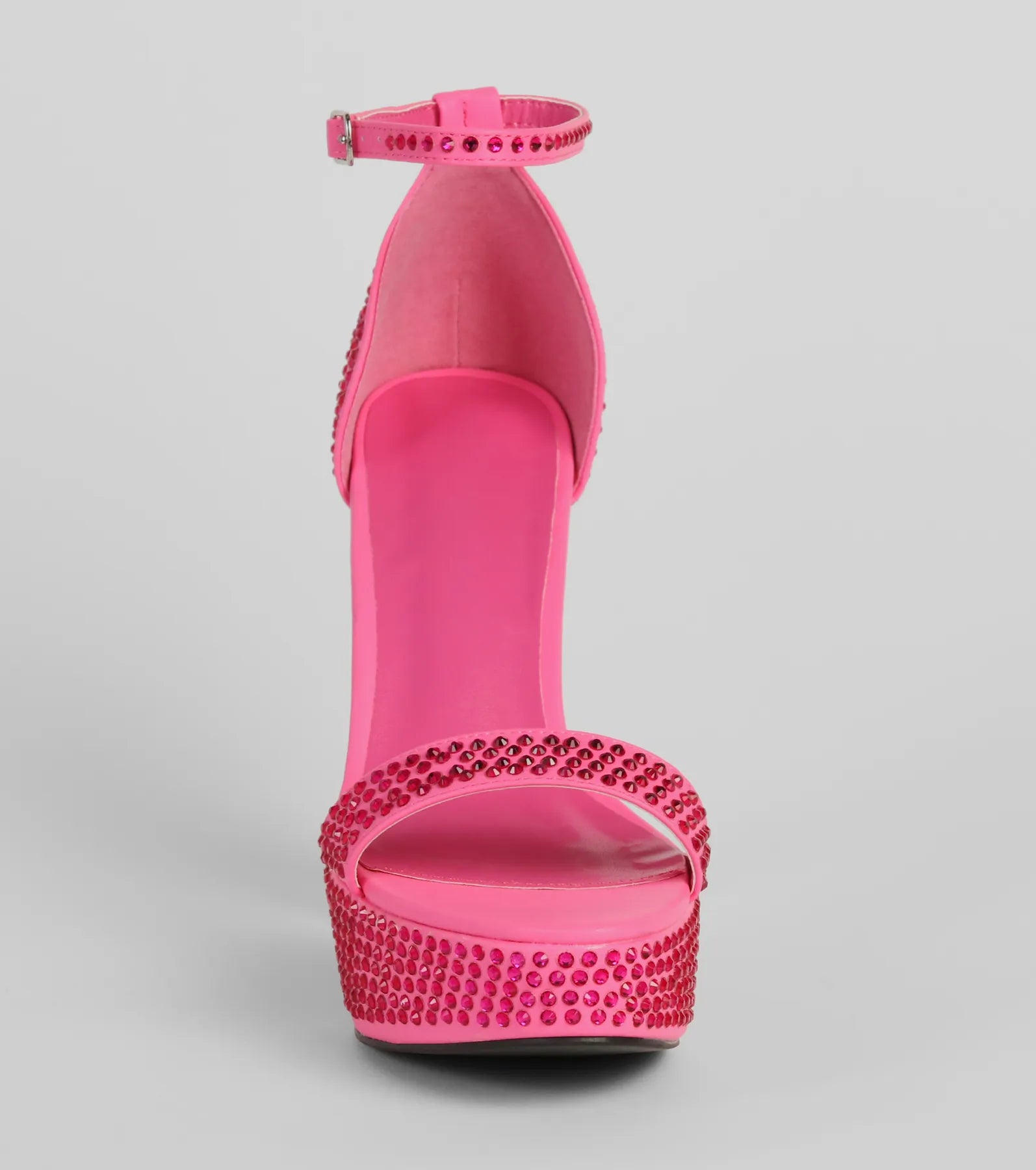 Party Moves Rhinestone Platform Heels - Image 3