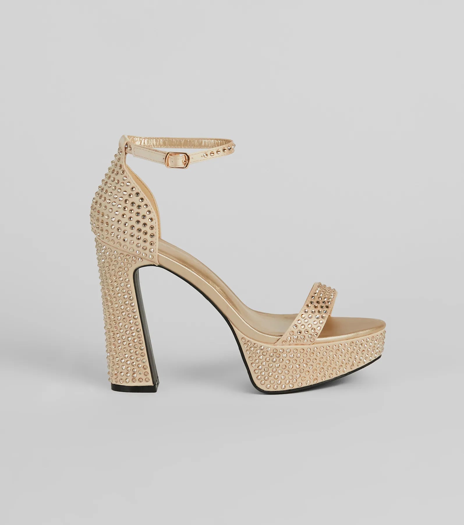 Party Moves Rhinestone Platform Heels - Image 6