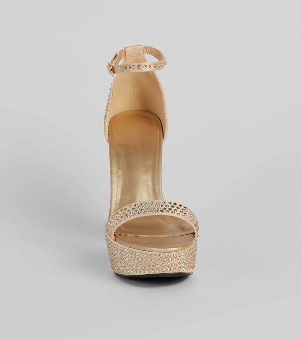 Party Moves Rhinestone Platform Heels - Image 7