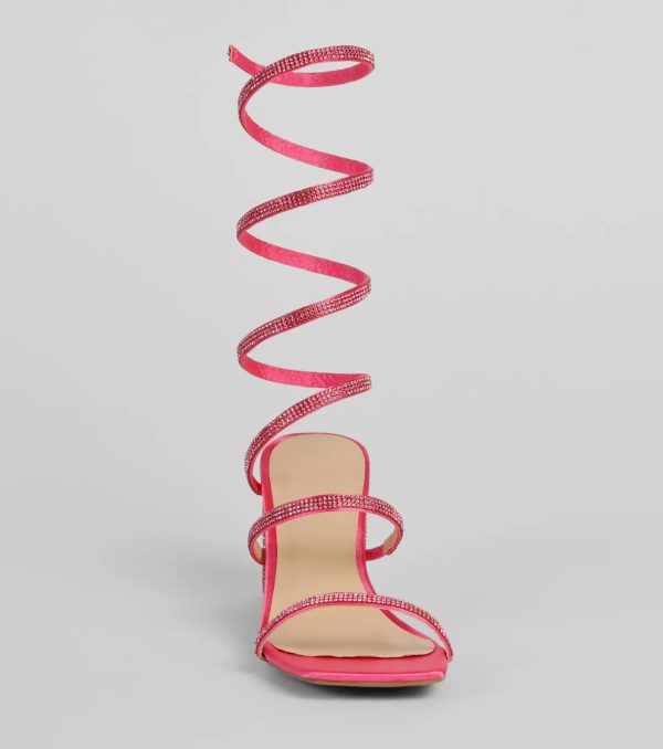 Time For Glamour Rhinestone Spiral Heels - Image 3