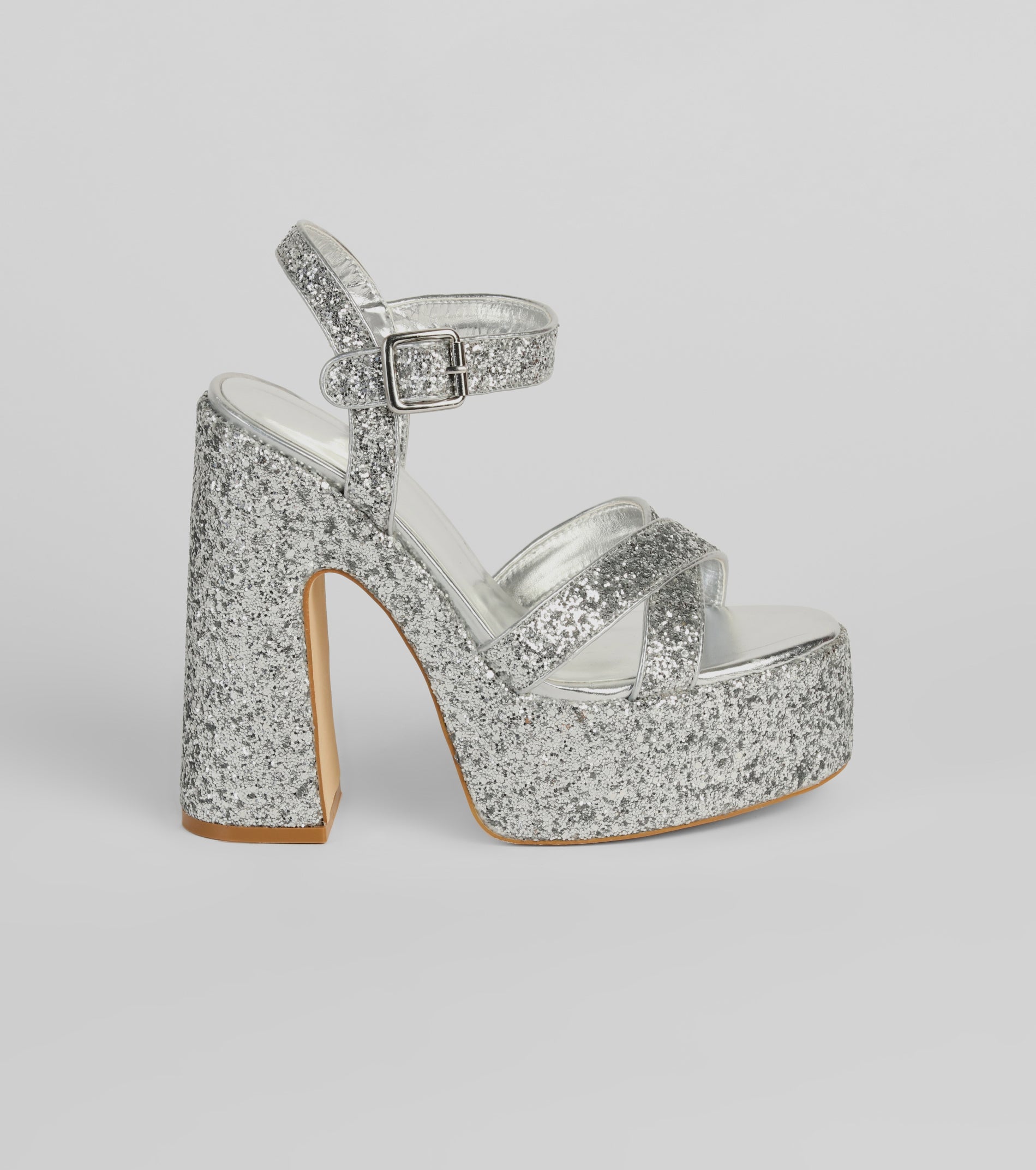 Step Into Sparkle Glitter Platform Heels - Image 6