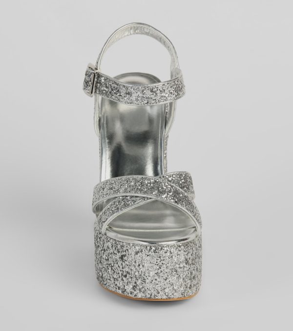 Step Into Sparkle Glitter Platform Heels - Image 7
