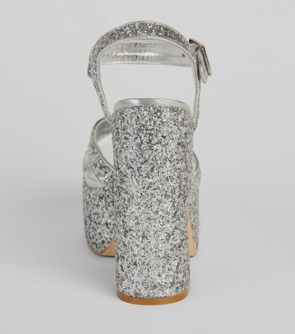 Step Into Sparkle Glitter Platform Heels - Image 8