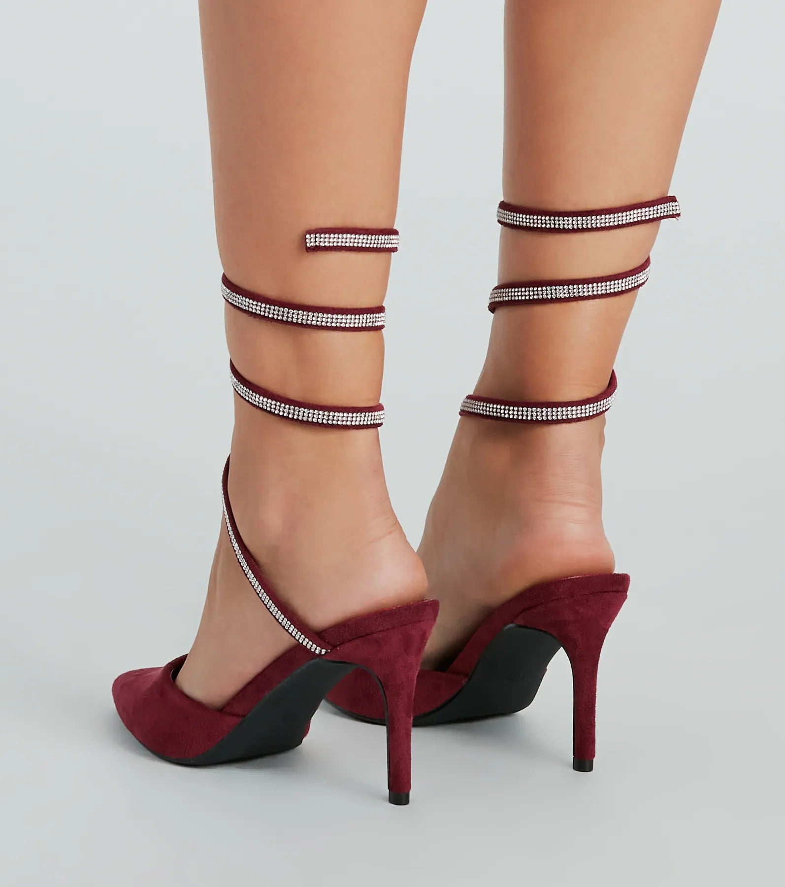 Glamorous Upgrade Rhinestone Spiral Stiletto Pumps - Image 4