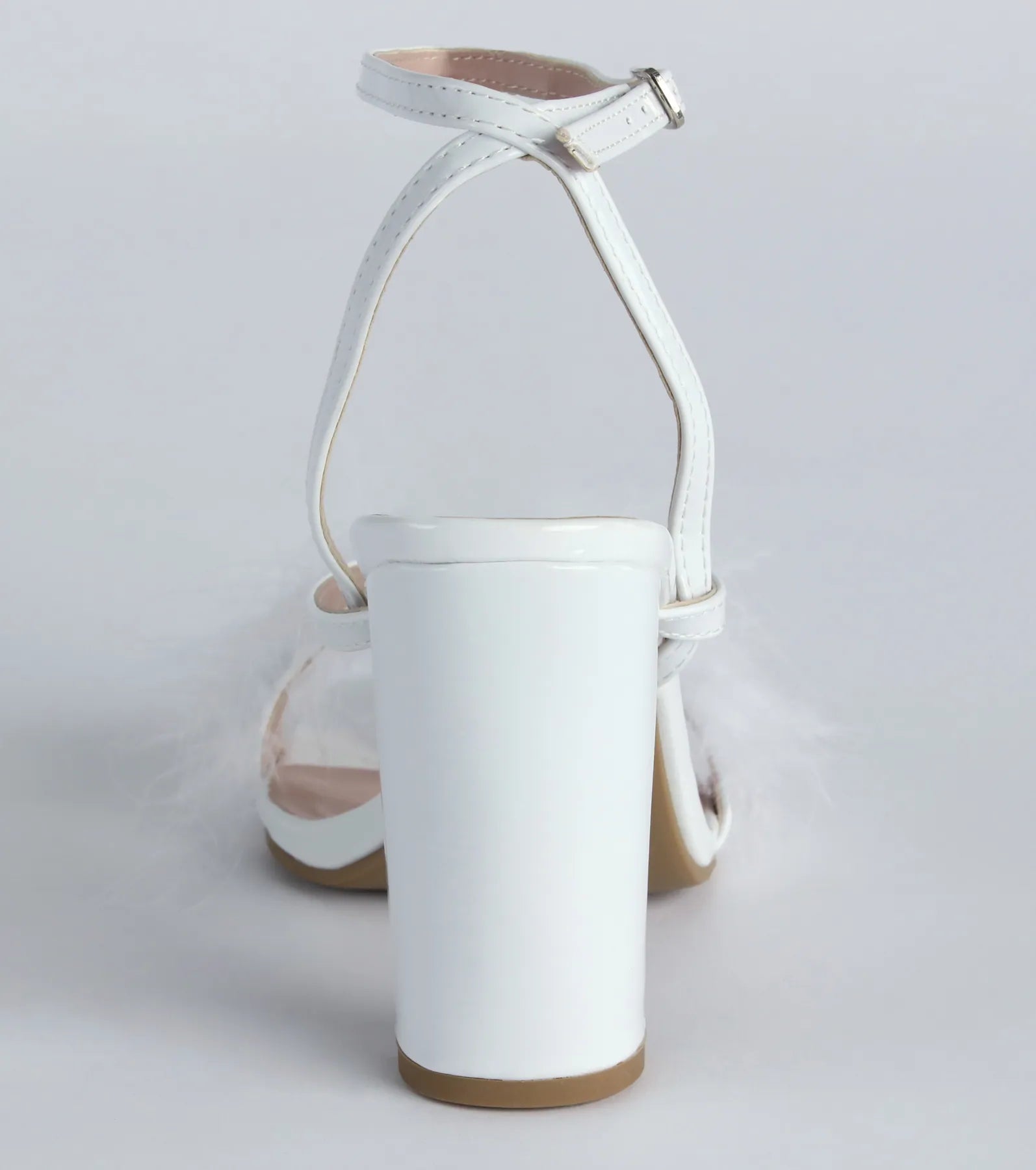 Fabulous Strut Marabou Strappy Block Heels - Image 8