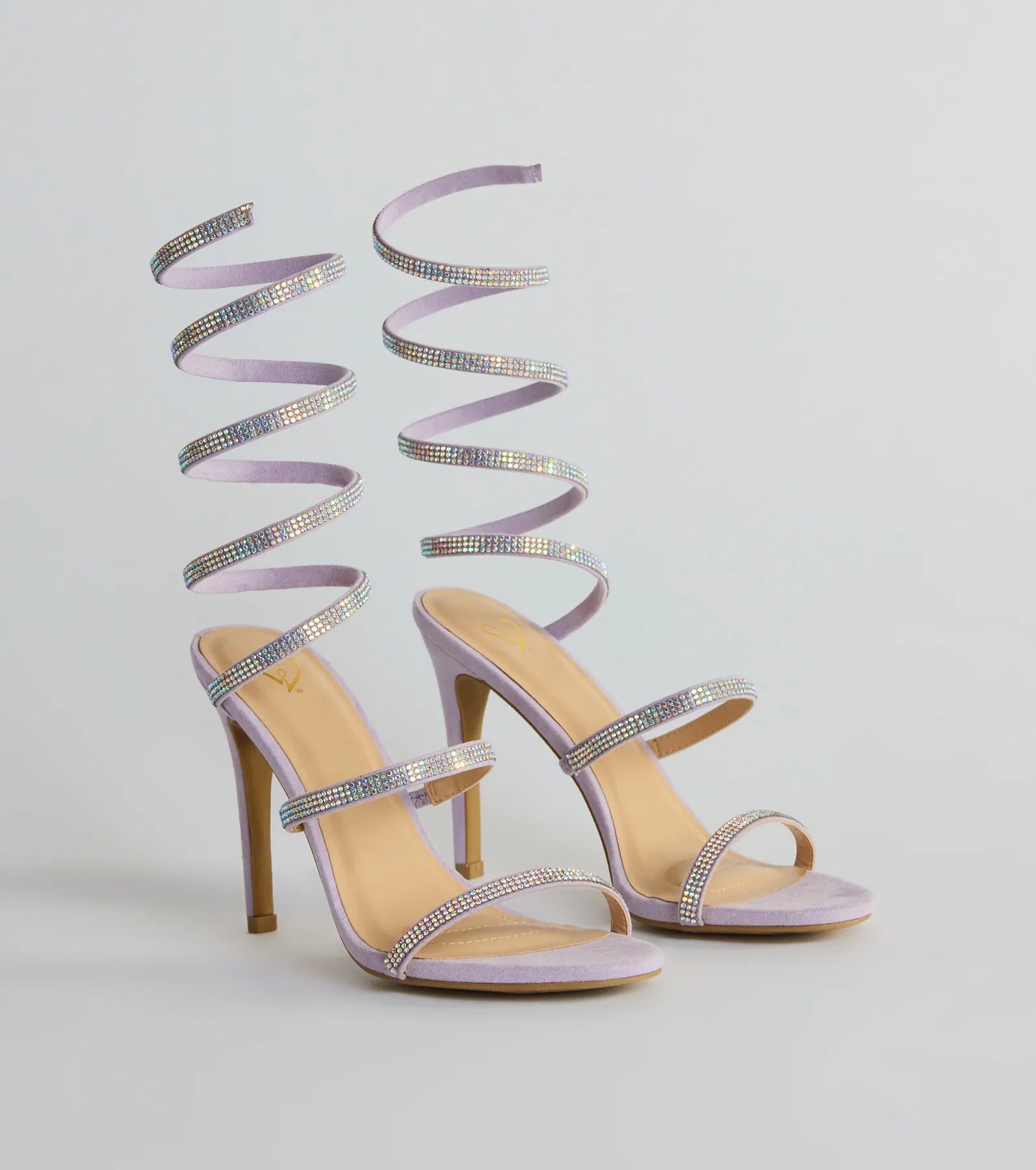 Spiral Rhinestone Stiletto Heels - Image 13