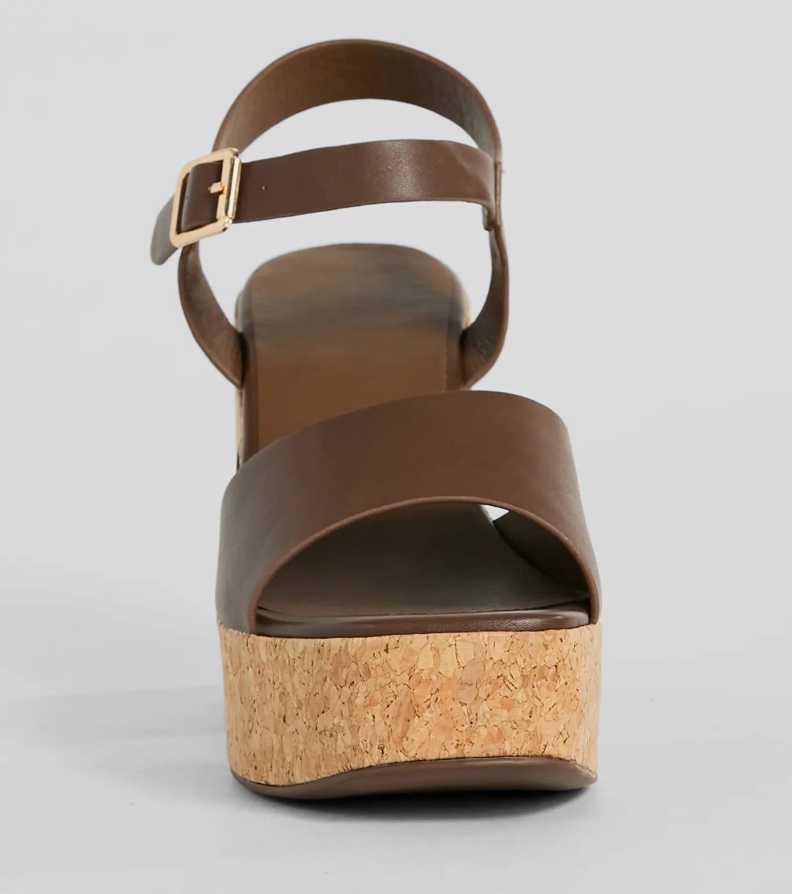 Up A Notch Cork Platform Block Heels - Image 3
