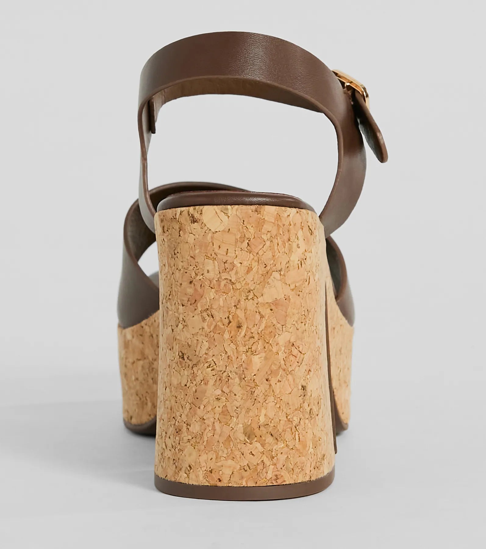 Up A Notch Cork Platform Block Heels - Image 4