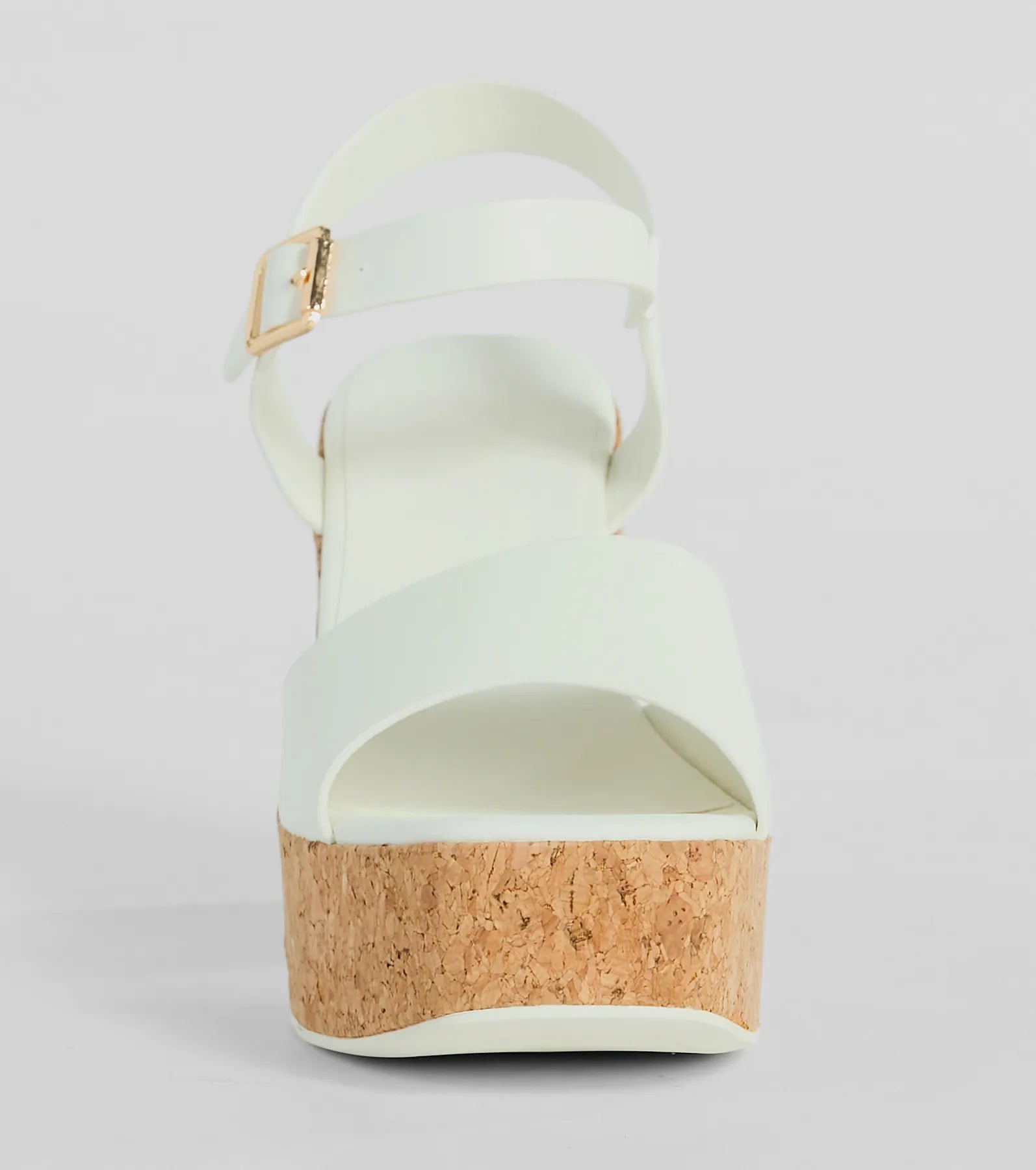 Up A Notch Cork Platform Block Heels - Image 6