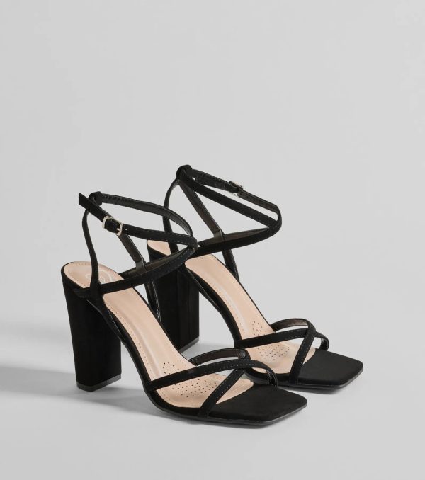 Stunning Summer Daze Strappy Block Heels - Image 9