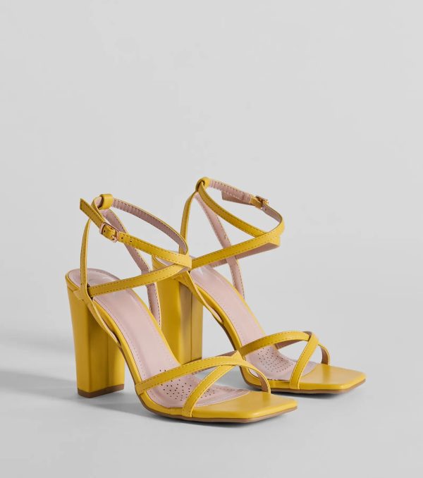 Stunning Summer Daze Strappy Block Heels - Image 5