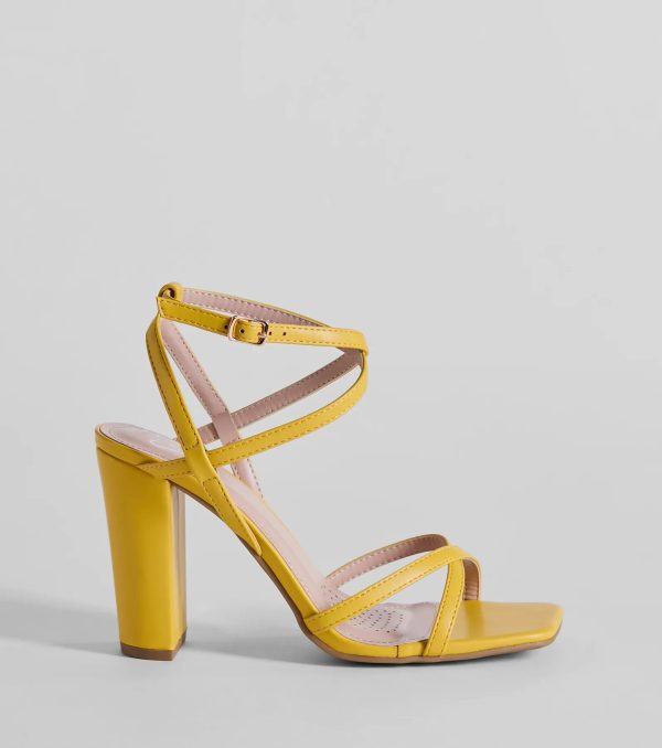 Stunning Summer Daze Strappy Block Heels - Image 6