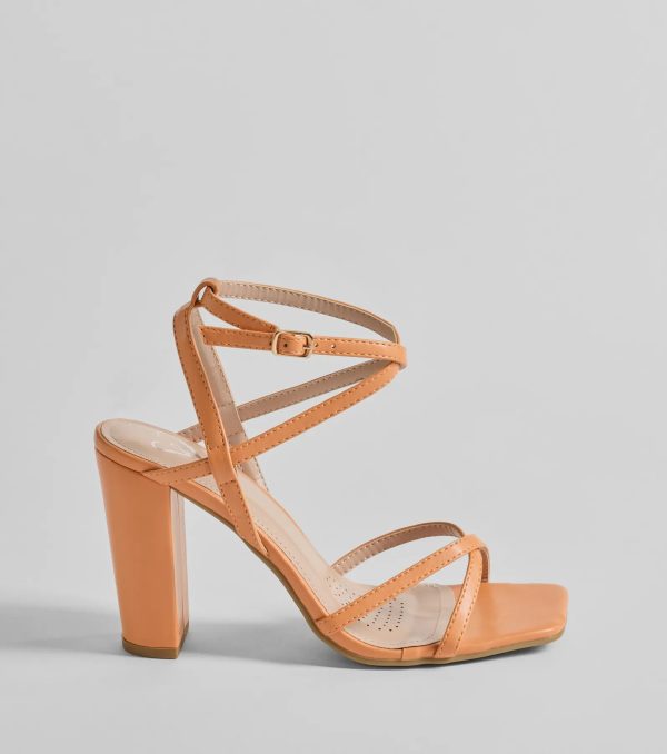 Stunning Summer Daze Strappy Block Heels - Image 2