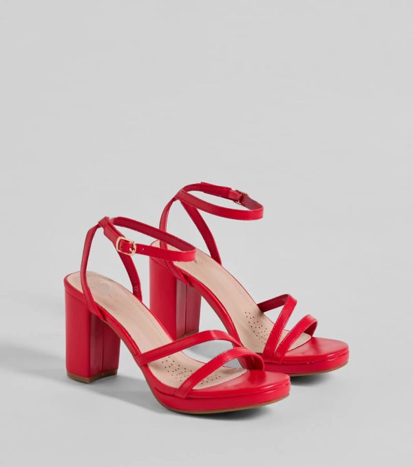 Stylish Slay Strappy Platform Block Heels - Image 5