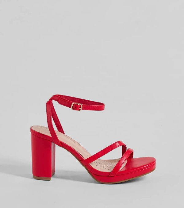 Stylish Slay Strappy Platform Block Heels - Image 6
