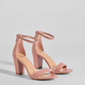 Compliment Staple Basic Faux Leather Block Heels