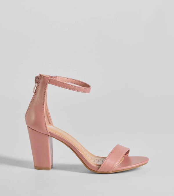 Compliment Staple Basic Faux Leather Block Heels - Image 2