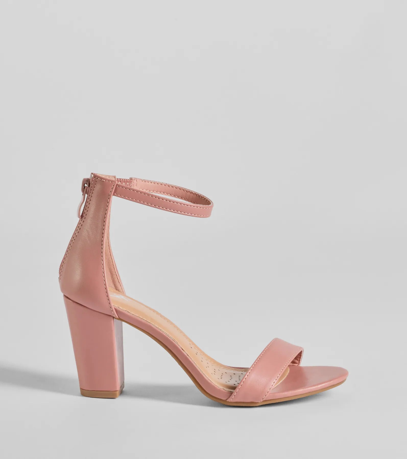 Compliment Staple Basic Faux Leather Block Heels - Image 2