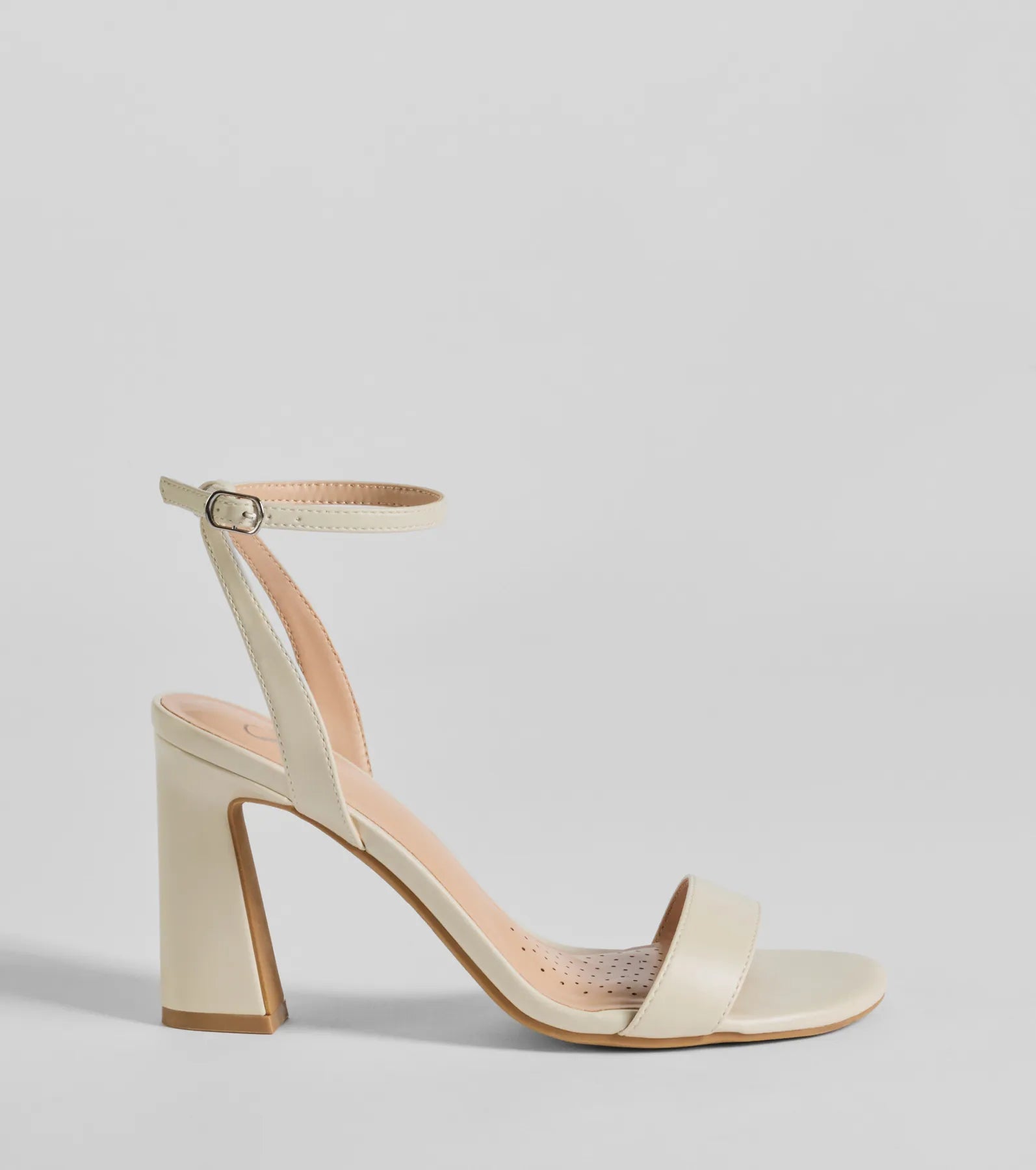 Perfect Basic Faux Leather Block Heels - Image 2