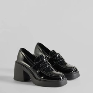 Girl On The Go Platform Block Heel Loafers