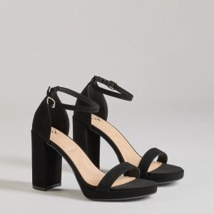 Classic Fave Faux Nubuck Block Heels