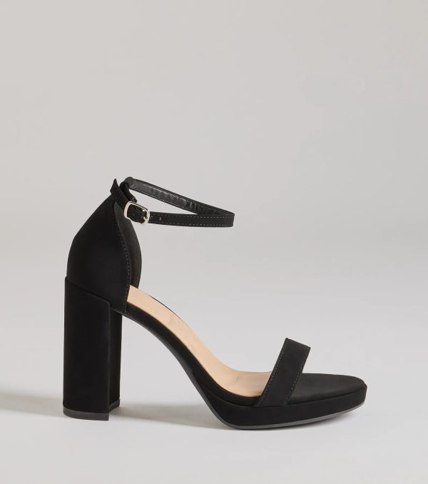 Classic Fave Faux Nubuck Block Heels - Image 2