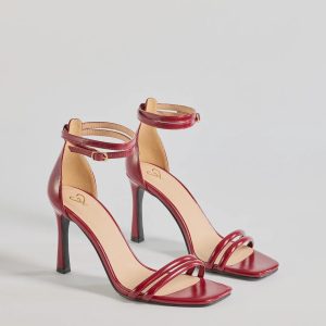 Sleek Moves Faux Leather Stiletto Heels