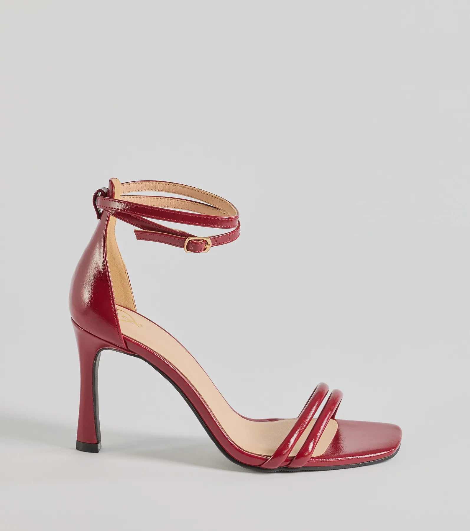 Sleek Moves Faux Leather Stiletto Heels - Image 2