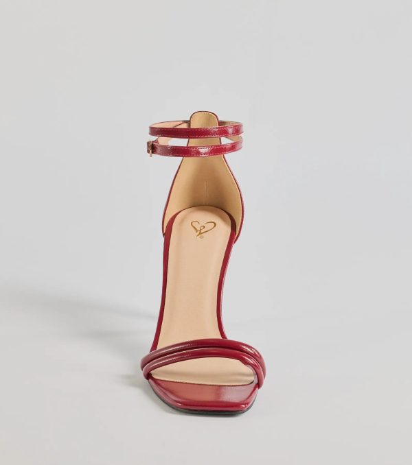 Sleek Moves Faux Leather Stiletto Heels - Image 3