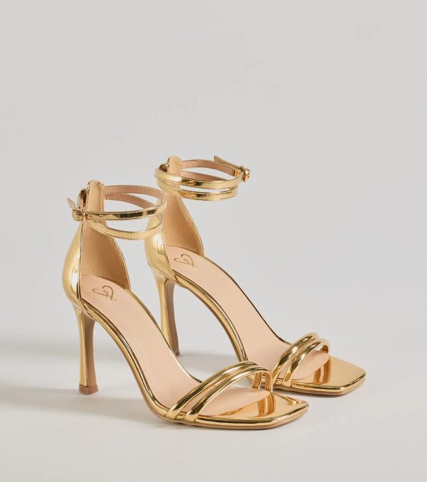 Sleek Moves Faux Leather Stiletto Heels - Image 5