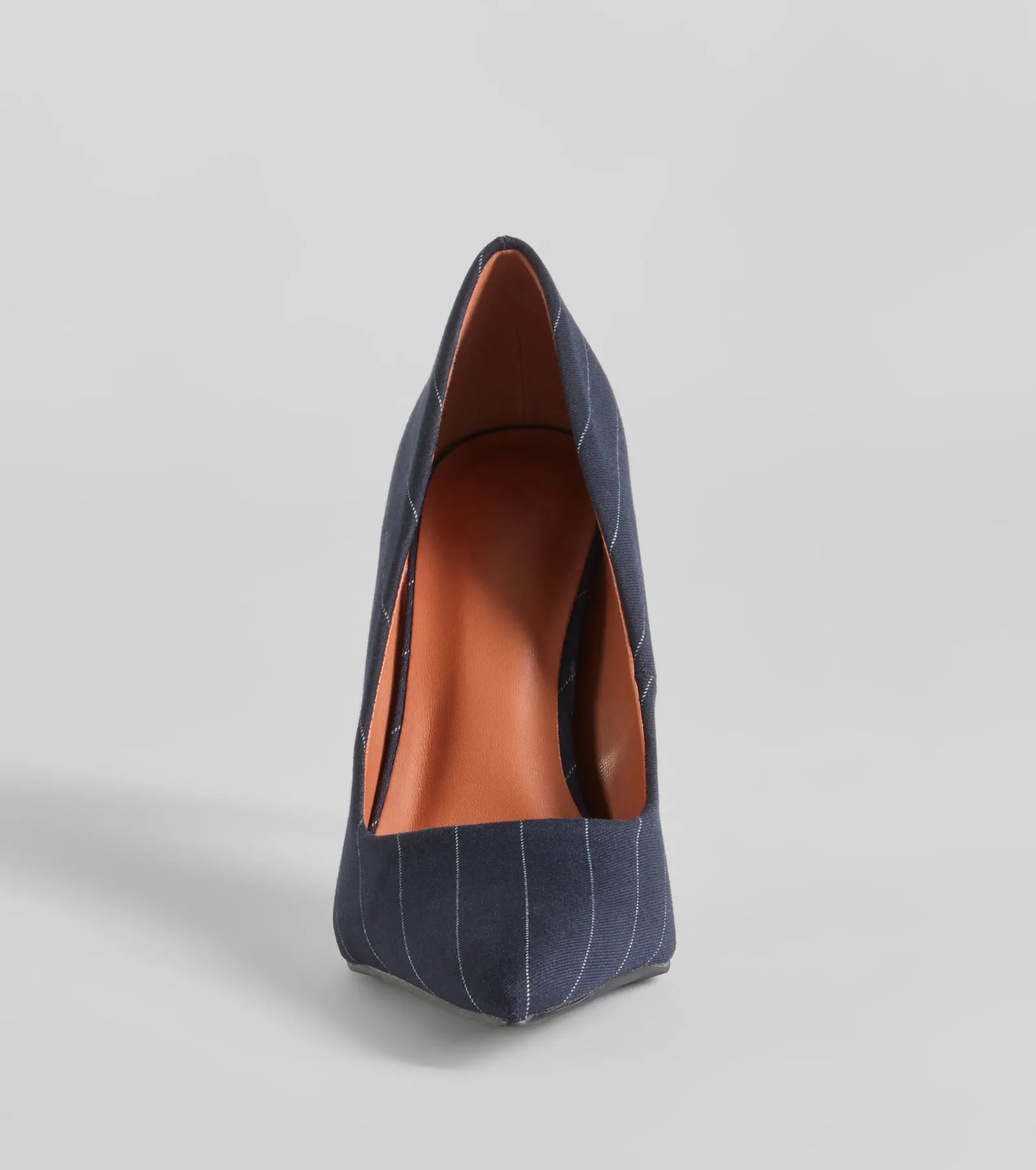 Pursuit Of Chic Pinstriped Stiletto Pumps - Image 3