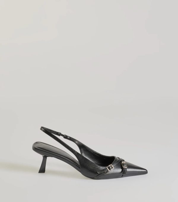 Raise The Bar Kitten Heel Mules - Image 2