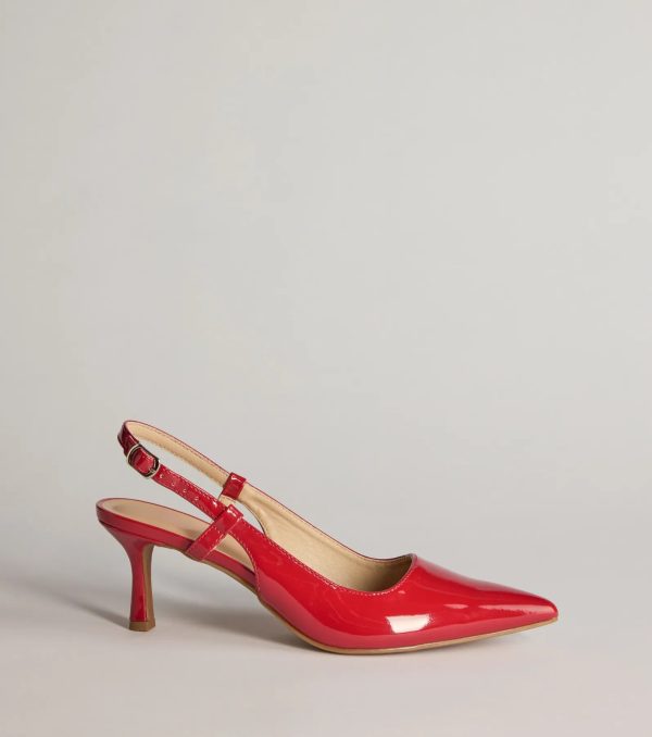 Forever Chic Pointed-Toe Slingback Kitten Heels - Image 10