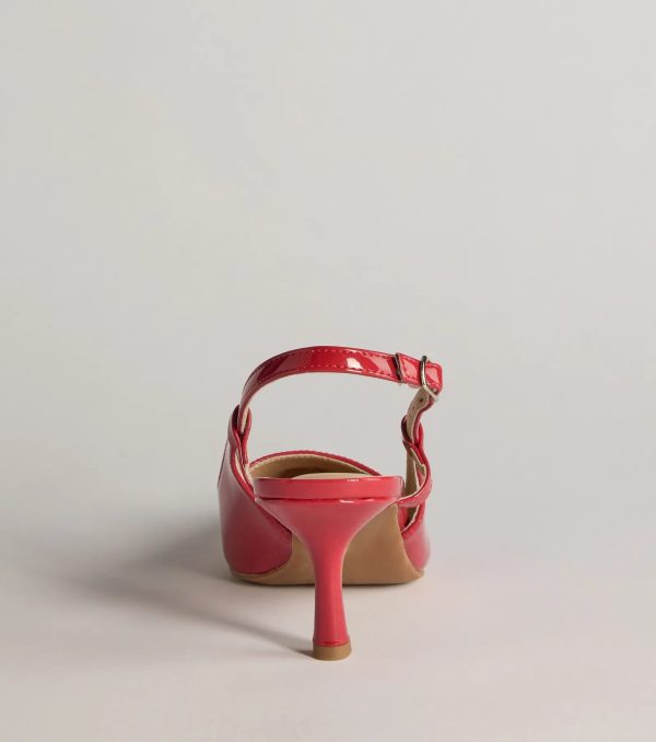 Forever Chic Pointed-Toe Slingback Kitten Heels - Image 12