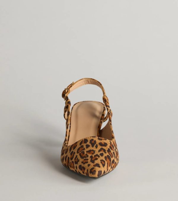 Forever Chic Pointed-Toe Slingback Kitten Heels - Image 7